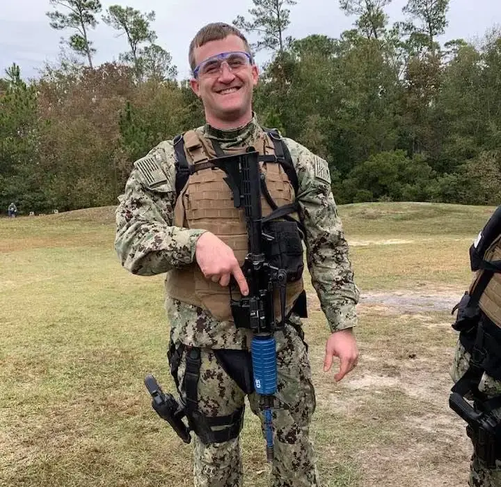 Chandler Newsome in military uniform